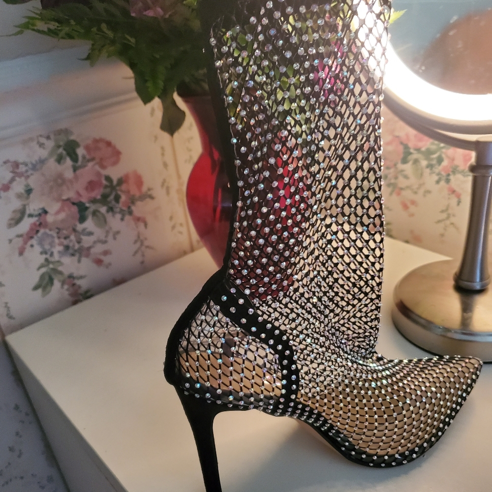 Rhinestone boot